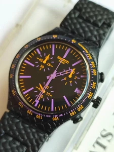 Swatch Irony Chrono YCB4015AG Reptile Violet Neu/New - Picture 1 of 4