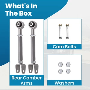 2pcs Alignment Rear Camber Arm Kit for Nissan 370Z 2009-2016  Infiniti G37 08-13 - Picture 1 of 10