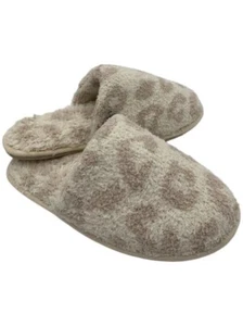 New Barefoot Dreams Inc. CozyChic Youth BITW Slipper Cream/Stone Size 2/3 - Picture 1 of 3