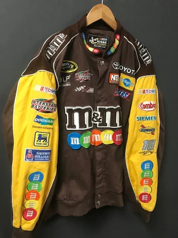 NASCAR Chase Authentics M&M's ,Interstate Batteries, Toyota Snap Front Coat XXL Cover
