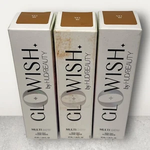 GloWish by Huda Beauty Multi Dew Skin Tint * TAN 08 * 1.35 oz LOT OF 3 NEW - Picture 1 of 2