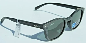 HOBIE Wrights POLARIZED Sunglasses Black Wood Grain/Grey NEW Surf/Beach NEW - Picture 1 of 7