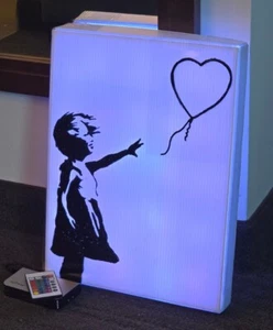 Not BANKSY LIGHTBOX - Picture 1 of 1