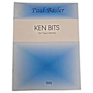Paul Basler Ken Bits For Two Horns In F Sheet Music French 1998 Vintage - Picture 1 of 10