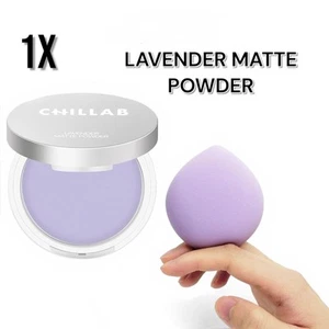 Lavender Face Matt Oil Control Powder CHILLAB Lightweight Makeup Powder 10g. - Picture 1 of 6