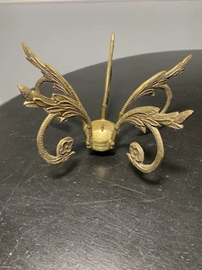 Vintage Brass Chandelier Light 5 Decorative Arm Spider Spacer Part - Picture 1 of 12