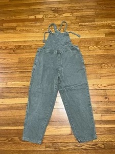 American Eagle Damen grün Lyocell Overall Größe Large Bindeband Boho Freizeit - Bild 1 von 4