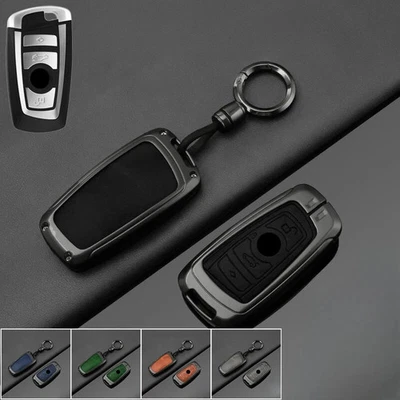 Funda para llave de coche de cuero de aleación para BMW M5 1 2 3 4 5 6 7 X2 X3 X4 X5 F10 F30 Foto 1 de 4