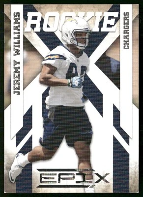 2010 Panini Epix Silver Jeremy Williams Rookie 093/250 San Diego Chargers #144 - Image 1 of 2