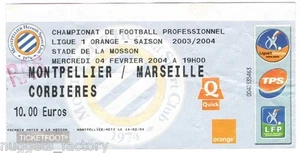 Billet / Place OM Olympique de Marseille - MHSC vs OM ( 025 ) - Picture 1 of 1