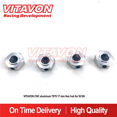 Vitavon CNC aluminum 7075 17 mm Hex hub for SCX6 Jeep Wrangler Trail Honcho - Image 1 of 2