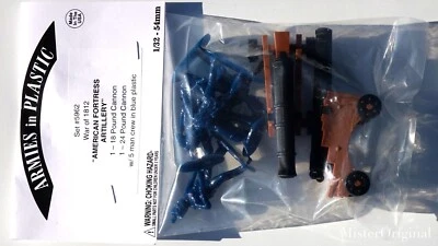 Armies in Plastic War of 1812 American Fortress Guns 18-pound & 24-pound 1/32 - Image 1 of 3