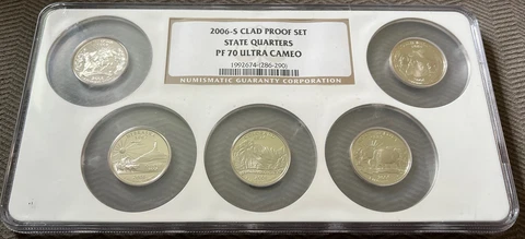 NGC PF 70 ULTRA CAMEO 2006 S Clad Proof Set State Quarters Cover