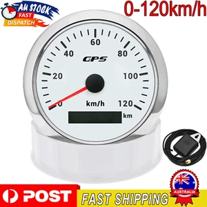 85mm GPS Speedometer 0-120km/h Odometer For Car Truck SUV ATV Motorcycle Boat AU - Picture 1 of 16