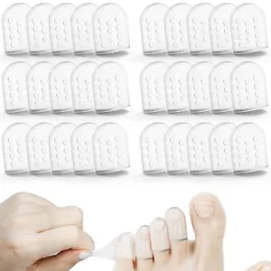 30Pcs Silicone Anti-Friction Toe Protector Women Breathable Toe Covers Sleeves - Picture 1 of 7