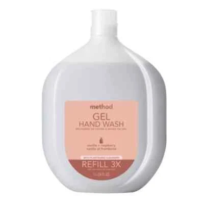 Method Gel Perfumado de Baunilha e Framboesa Refil para Lavar à Mão 34 oz À Base de Plantas - Novo - Imagem 1 de 3
