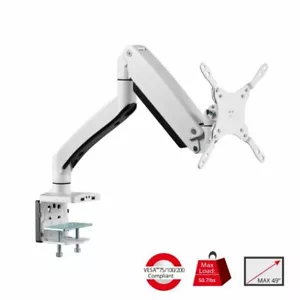 SIIG Heavy Duty Gas Spring Aluminum Desk Monitor Arm (CE-MT3H11-S1) - Picture 1 of 8