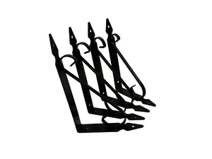 4er Set Regalträger/Vintage 20x13cm/Regalwinkel/dunkles Braun/B-Ware/013 - Bild 1 von 5