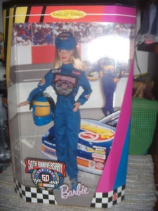 NRFB ! MATTEL'S NASCAR BARBIE, 50TH ANNI. 1998 - Picture 1 of 2