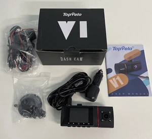 Topvelo Front/Interior Back Dash Cam Video Recorder Open Box item - Picture 1 of 12