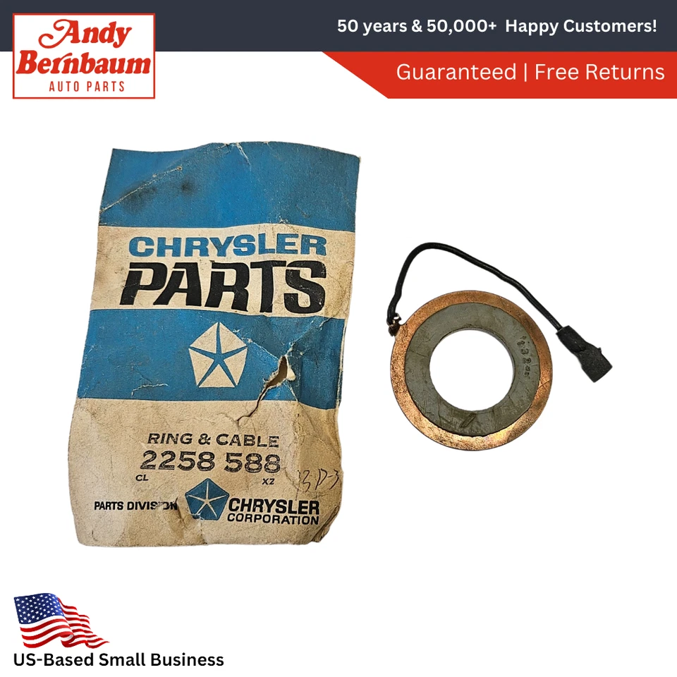 Anillo de contacto y cable Plymouth Desoto Chrysler Dodge Horn 1960-1962 2258588 Nuevo de Lote Antiguo Foto 1 de 4