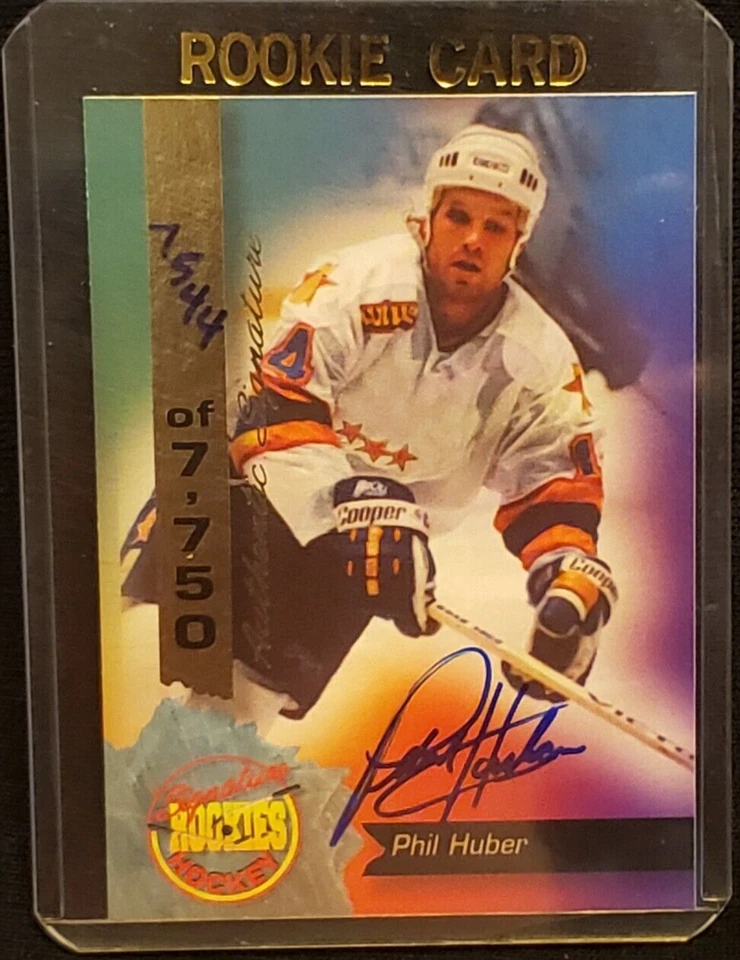 1994 Signature Rookies Hockey (Autographs Insert) #38 Phil Huber - Image 1 of 1
