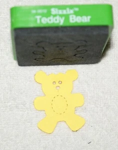 Oso de peluche Sizzix 38-0272 verde troquel artesanal envío rápido - Imagen 1 de 2