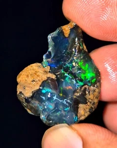 100% Natural Arco Iris Ópalo de Fuego Áspero Raro Ópalo de Fuego Fila Lujo Ópalo de Fuego Áspero - Imagen 1 de 5