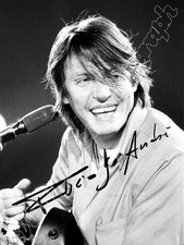 FABRIZIO DE ANDRE' - print signed photo - foto con autografo stampato