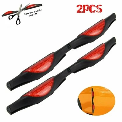 Door Guards Red Car Door Protectors Reflectors Prevent Scratches Protect Edges - Image 1 of 4