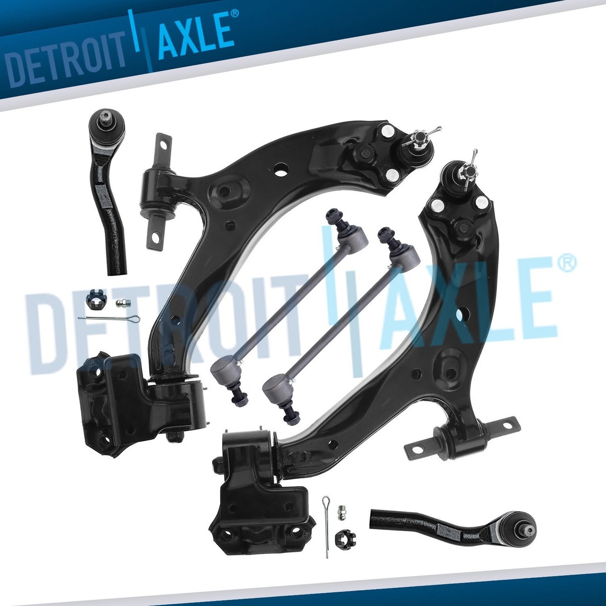 A-Premium Set of 14, Front Upper Lower Control Arm, Lower Ball Joint, Inner Outer Tie Rod End, Compatible with Honda CR-V 1997 1998 1999 2000 2001