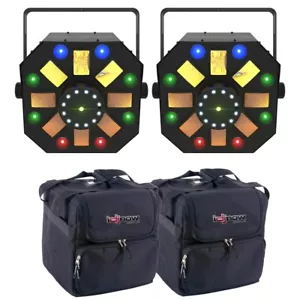 (2) Chauvet DJ Swarm Wash FX ILS 4-in-1 LED Effect Fixtures with Bags - Picture 1 of 11