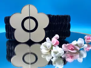 Vintage Belt Women Small Leather Elastic Stretch Flower Design Belt Size S - Picture 1 of 9