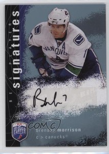 2007-08 Upper Deck Be a Player Signatures Brendan Morrison #S-BM Auto