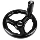 1Pc 12125Mm Black Round 3 Spoke Hand Wheel For Lathe Milling Machine Esa Aus