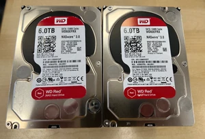 Western Digital WD60EFRX RED NAS 6TB SATA 3.5” NASware 3.0 Hard Disk Drive 1 pc - Afbeelding 1 van 1