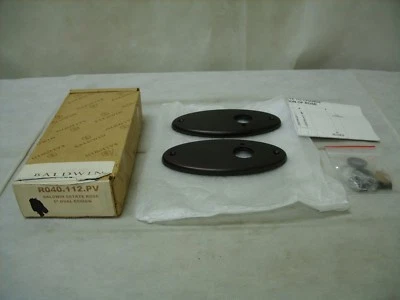 Baldwin Reservieren Privatsphäre Dekorativ Oval 5.5 " Estate Rosette - - Bild 1 von 4