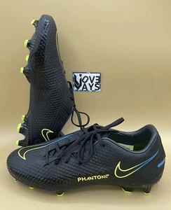 Size 5 NIKE PHANTOM GT ACADEMY FG/MG MENS SOCCER CLEATS CK8460-090 Blk/Blk-cyber - Picture 1 of 4