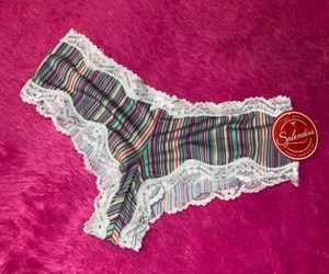 Splendies Boyshort Sept 2019 Striped Panty Underwear Size Medium Womens Panties - Picture 1 of 8