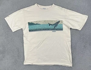 Vintage Crazy Shirts Mens L Short Sleeve Coconut Dyed T Shirt Humpback Whale Tee - Picture 1 of 22