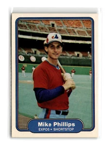 Mike Phillips Baseball #201 1982 Fleer Montreal Expos - Picture 1 of 2