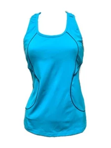 Athleta blau Stretch feuchtigkeitsableitend atmungsaktiv Sport Training Tank Top Größe Medium - Bild 1 von 5