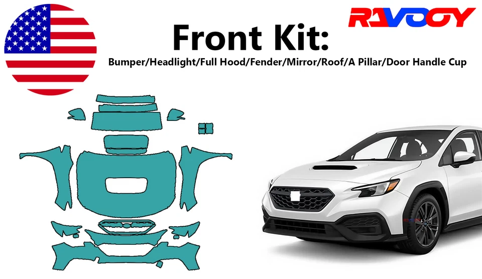 For Subaru WRX 2022-2025 Full Front Paint Protection Film PreCut Kit PPF  - Image 1 of 4