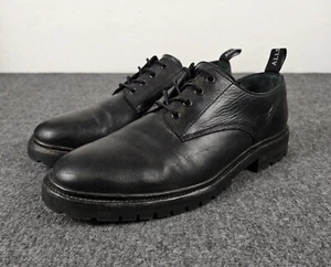 All Saints Kalbsleder Kampfstiefel klobige Sohle schwarz Portugal Herren US 12  - Bild 1 von 12