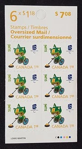 CANADA OLYMPICS VANCOUVER 2010 STAMPS SUMI MASCOT BOOKLET MNH BK398 - Picture 1 of 2