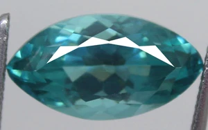 6,70 ct natürlicher zweifarbiger Paraiba Turmalin 16 x 8 mm Marquise zertifizierter Edelstein - Bild 1 von 8