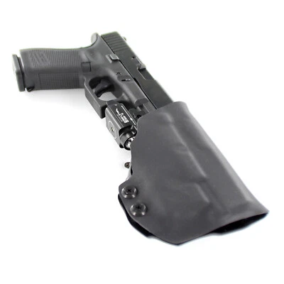 Springfield - OWB Paddle Tactical Holster - Olight PL-Mini 2 - Matte Black - Image 1 of 4
