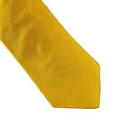 La Scala Tie Mens Vintage Gold Yellow Textured Pointed Classic Tie 100% Silk