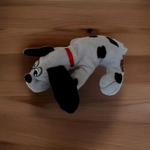 "Parches marrones de peluche gris manchado cachorro perro de colección años 80 libras pequeño 6" - Imagen 1 de 10