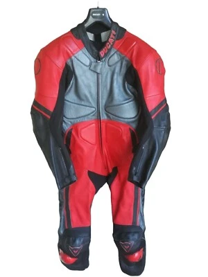 Mono De Moto De Piel Dainese Ducati Race Talla 52 Original Con Protecciones - Imagen 1 de 4